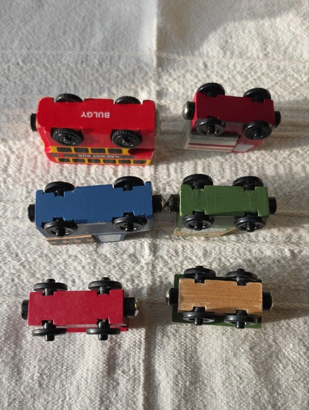 Vintage Thomas & Friends Multicolor Wooden Train and Vehicles Set